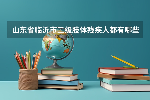 山东省临沂市二级肢体残疾人都有哪些补助?