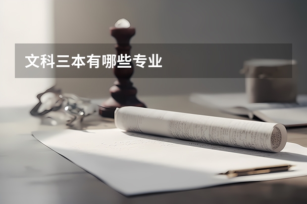 文科三本有哪些专业