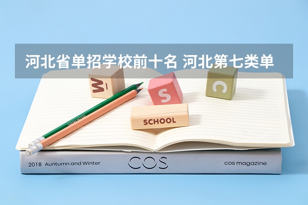 河北省单招学校前十名 河北第七类单招学校分数线