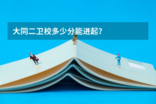 大同二卫校多少分能进起?