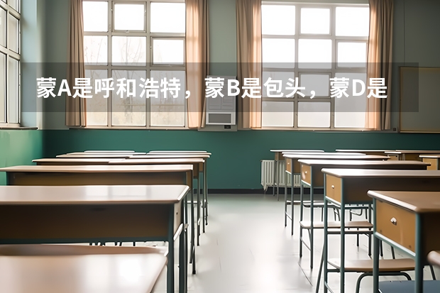 蒙A是呼和浩特，蒙B是包头，蒙D是赤峰，那内蒙其他的车牌是什么？
