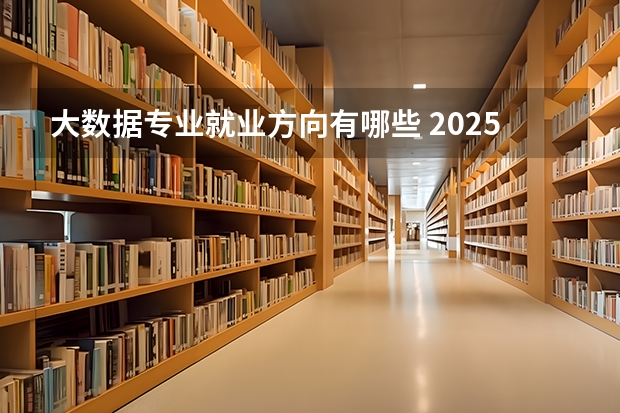 大数据专业就业方向有哪些 2025薪资待遇怎么样