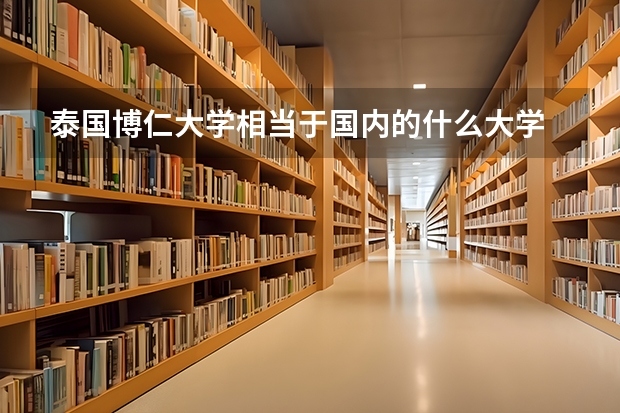 泰国博仁大学相当于国内的什么大学