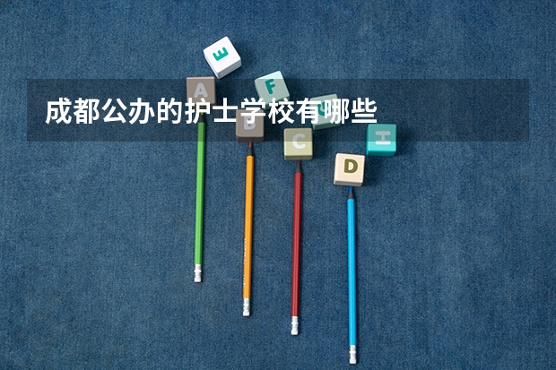 成都公办的护士学校有哪些