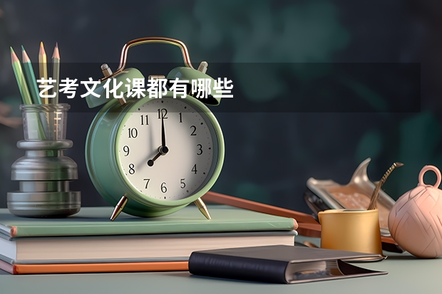 艺考文化课都有哪些