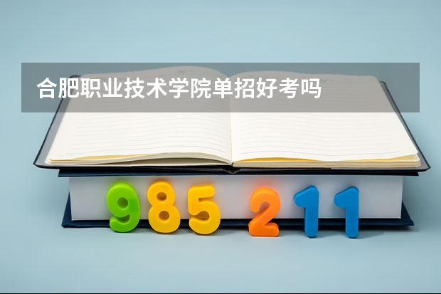 合肥职业技术学院单招好考吗